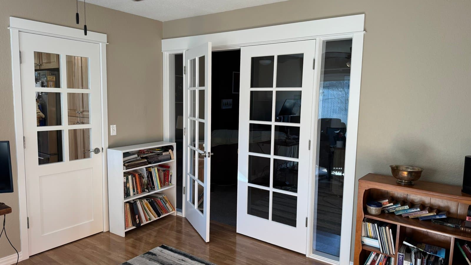 Interior French doors installed by Powell’s Doors & Windows in a Portland home
