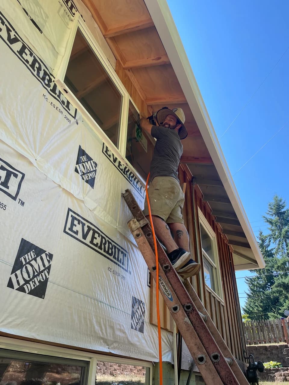 Home exterior renovation project
