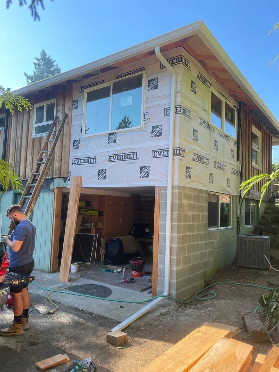 Exterior home improvement work